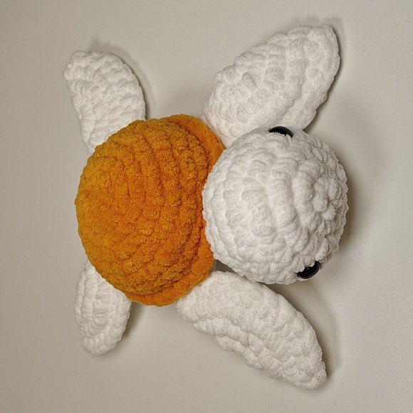 Emotional Support Crochet Orange With Card - Handmade Cute Plush Gift For Birthdays, Coworkers, Room Decor - View #4